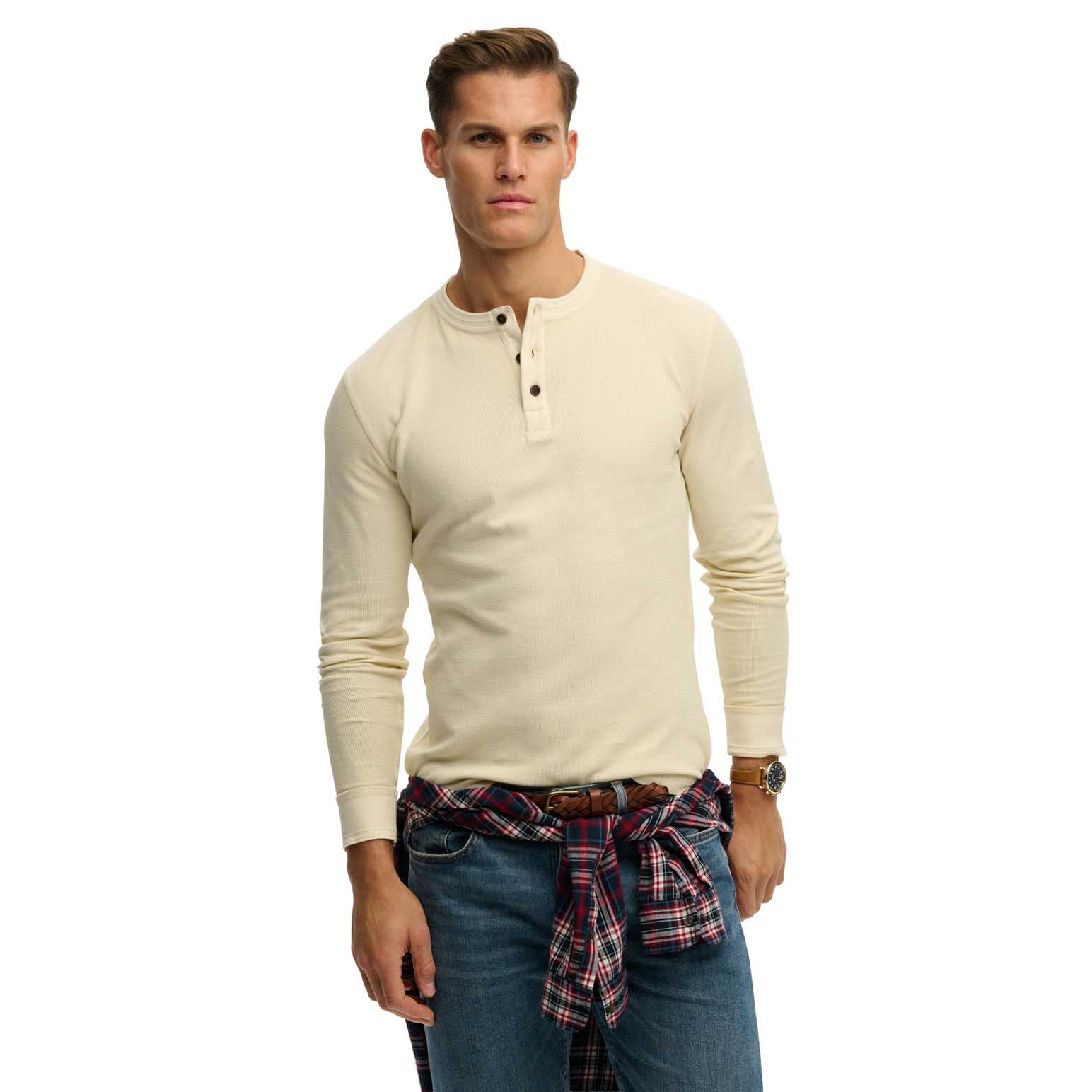 Superdry Lightweight Textured Grandad Top